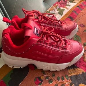 FILA Disruptor II 5FM00079-616 Red Sneakers
